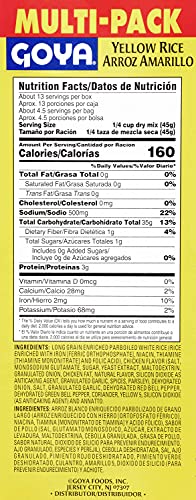 Goya Foods Yellow Rice Mix Multipack, 3-7 Ounce Packs (Pack Of 8)