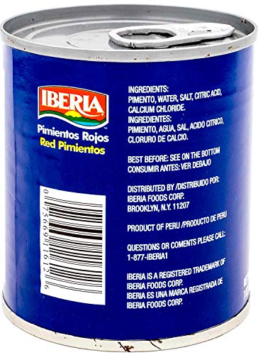 Iberia Sweet Red Pimientos, 7 Oz (Pack Of 24)