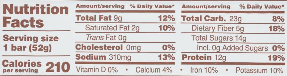Rxbar Real Food Protein Bar, Peanut Butter Chocolate, Gluten Free, 1.83Oz Bars, 4Count(Pack Of 1)