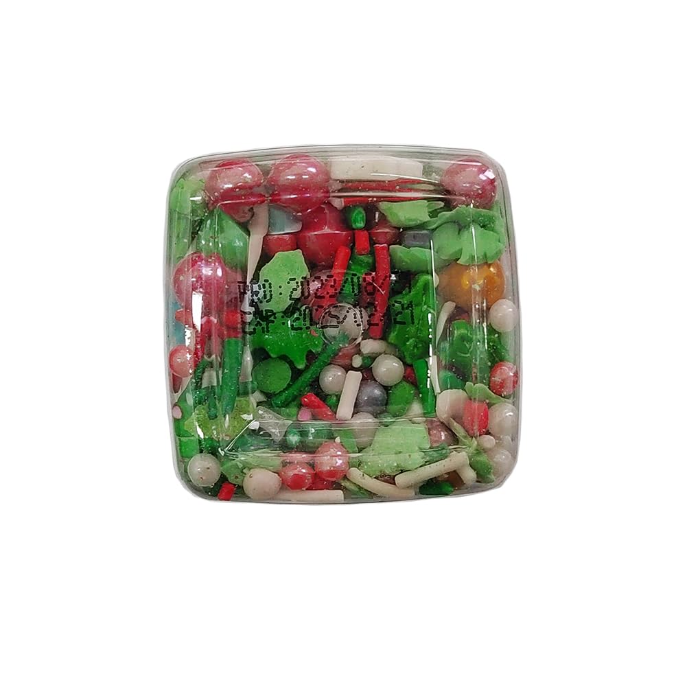 Eastron 1 Bottle Christmas Sprinkles - Christmas Gift Sprinkles - Cookie Decorating - Cake Cupcake Toppers - Candy Dessert Sprin