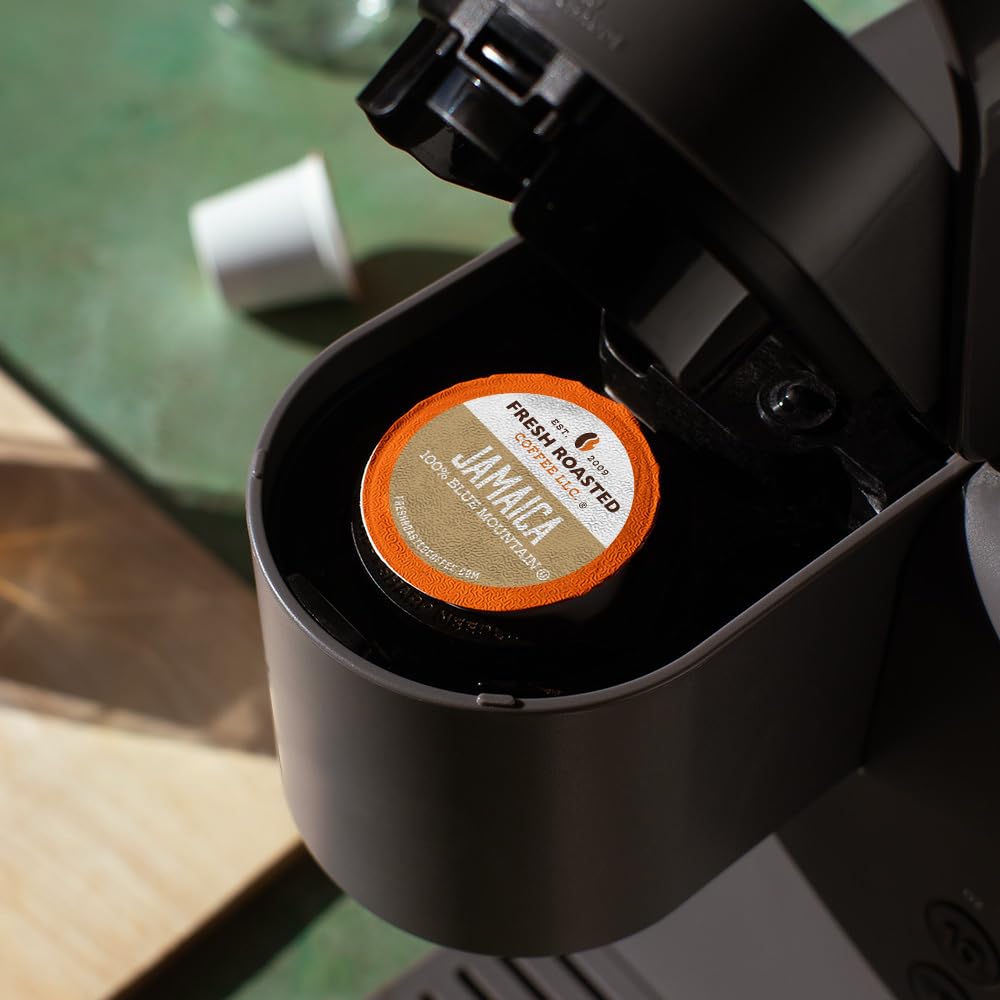 Fresh Roasted Coffee K-Cup Compatible, 100% Jamaica Blue Mountain, Medium Roast, 24 Pods