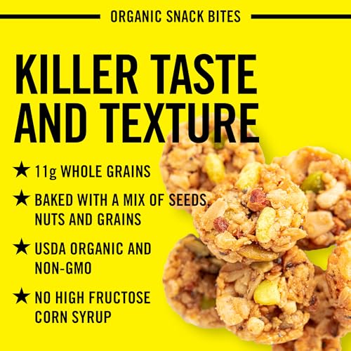 Daves Killer Bread Honey Nut Organic Snack Bites, Honey Organic Snacks, 7.2 oz