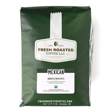 Fresh Roasted Coffee, Unroasted Organic Mexican, Kosher, 5 Pound