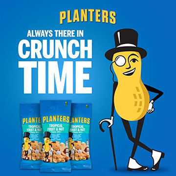 Planters Fruit And Nut Trail Mix, 2 Oz Single Serve Bags (Pack Of 72) - Trail Mix Snack Pack For On The Go Snacking - Great Afte