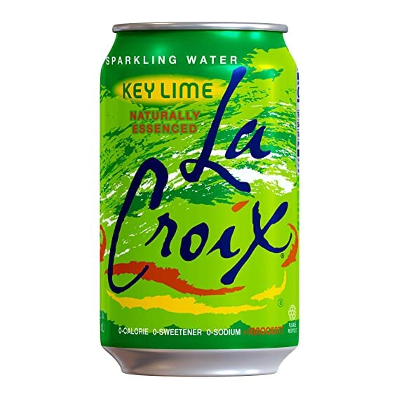 La Croix Sparkling Water Naturally Essenced Sparkling Water, Key Lime, 12 Fluid Ounce (Pack Of 12)