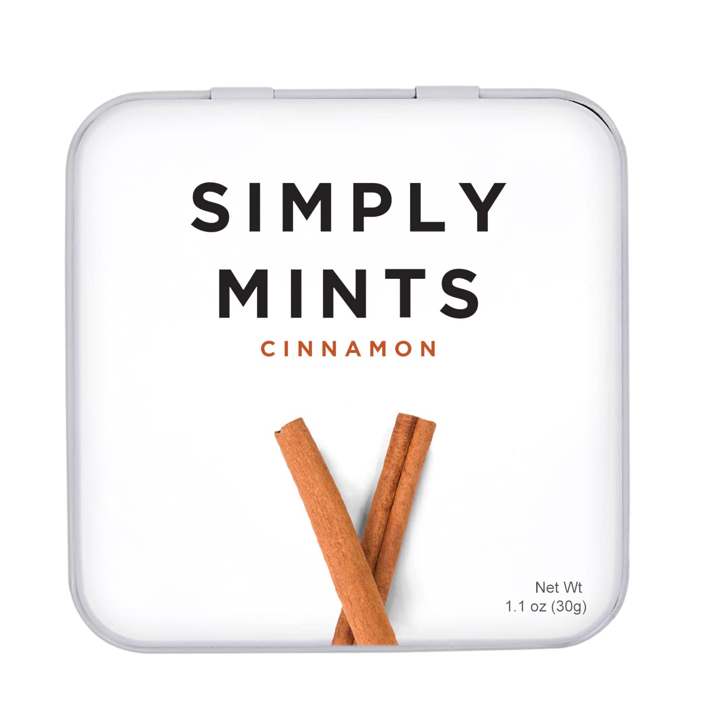 Simply Mints | Cinnamon Breath Mints | Pack Of Six (180 Pieces Total) | Breath Freshening + Aspartame-Free + Vegan + Non-Gmo