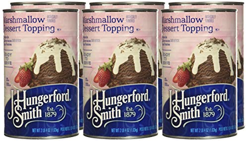J Hungerford Smith Marshmallow Dessert Topping, 36 Ounce (Pack of 6)