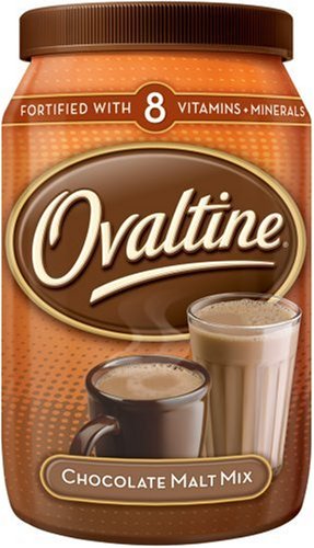 Ovaltine Chocolate Malt Drink Mix, 12-Ounce Container (Pack of 4)