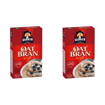 Quaker Hot Oat Bran Hot Cereal, 16 Ounce Box (Pack of 2)