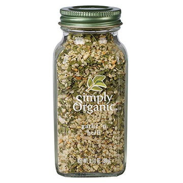 Simply Organic Garlic 'N Herb, Certified Organic | 3.1 Oz | Pack Of 6