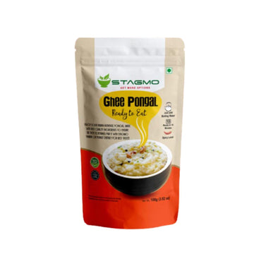 Ghee Pongal (Pack Of 3, 100G Each) Ready To Eat Instant Breakfast - Ready Meal