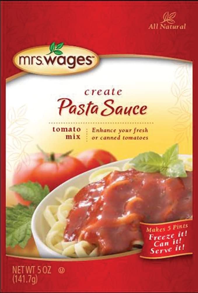 Mrs. Wages Pasta Sauce Tomato Mix, 12 Count, Plastic, Model PRTAZ11A