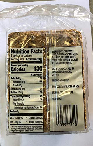 Trader Joe'S Gluten Fee Norwegian Crispbread 7.55 Oz (2 Pack)