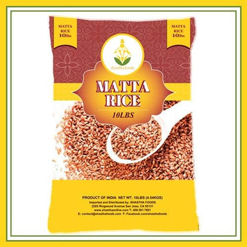 Shastha Matta Rice/Rose Matta Rice - 10 Lbs (Pack Of 2) 10 Lbs X 2 Bags (Total 20 Lbs) T-L