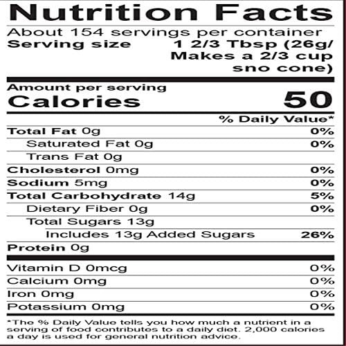 Hypothermias Blue Raspberry Snow Cone Syrup - 128 Fl Oz, 100% Pure Cane Sugar, Ready to Use