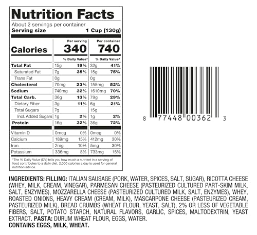 Rana Meal Solutions Giovanni, Italian Sausage Ravioli, 10 oz