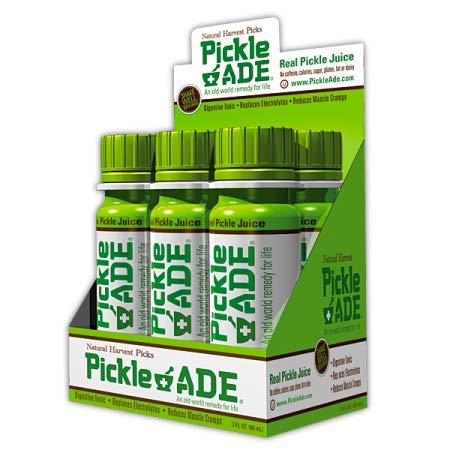 PickleAde - 100% fermented pickle juice in a 3oz bottle. Replaces Electrolytes Reduces Muscle Cramps