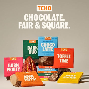 Tcho 3-Bar Dark Chocolate Variety Pack | Toffee Time, Choco Latte & Aww Nuts | Single Origin, Plant Based, Organic & Fair Trade,