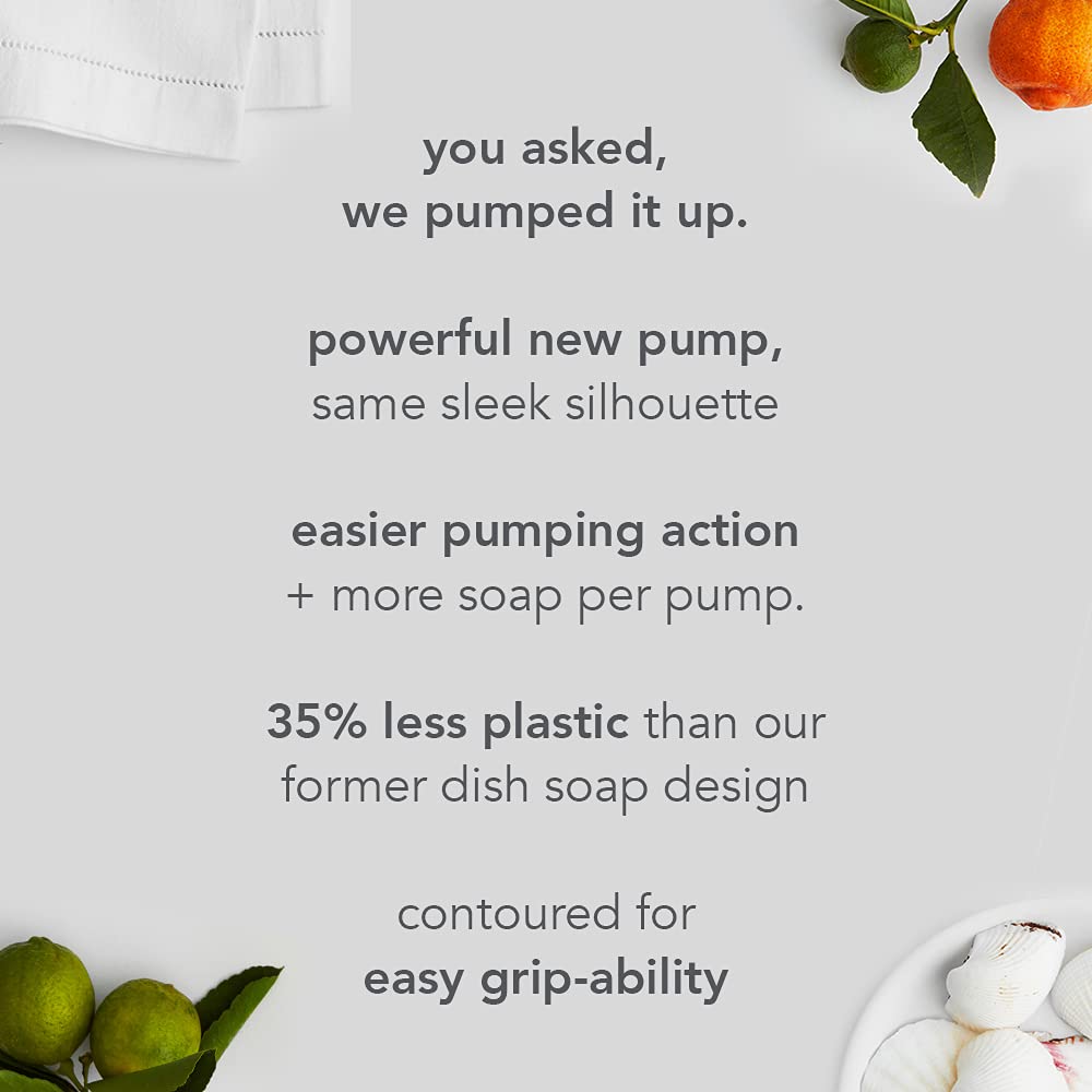 Method Gel Dish Soap, Clementine, Biodegradable Formula, Tough On Grease, 18 Fl Oz (Pack Of 6)