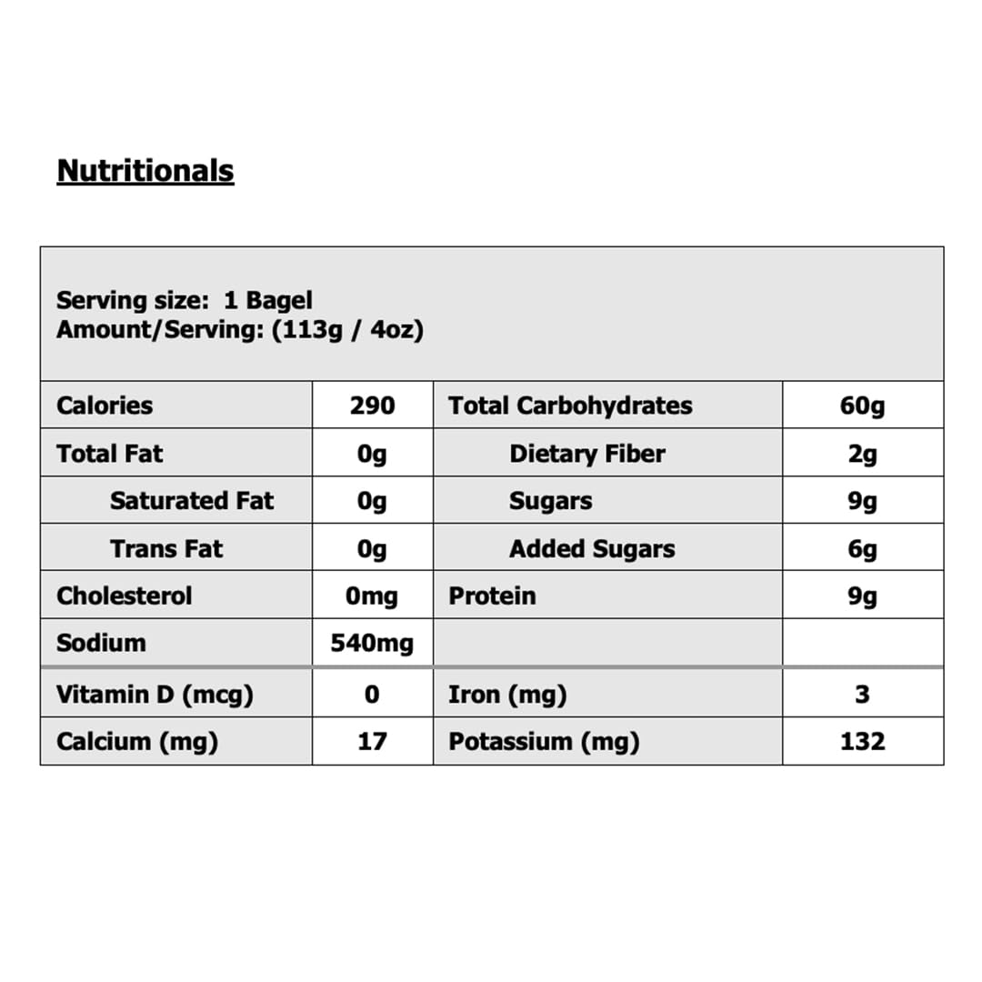 Just Bagels - Cinnamon Raisin Bagels - 2 Packs Of 6 Bagels Per Pack - 12 Total Non-Gmo.