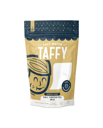 Taffy Shop Fall Favorites Mix Salt Water Taffy - Small Batch Salt Water Taffies Made In The Usa - Super Soft, Sweet, Taffy Candy