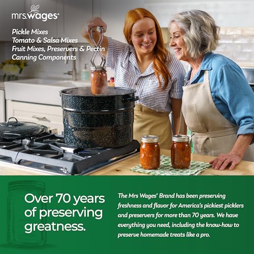 Mrs. Wages No Cook Freezer Jam | Fruit Pectin | Easy-To-Use | Fast Results | Homemade Jelly, Jams, Or Freezer Jams | 1.75 Oz Packet (Value Pack Of 12)