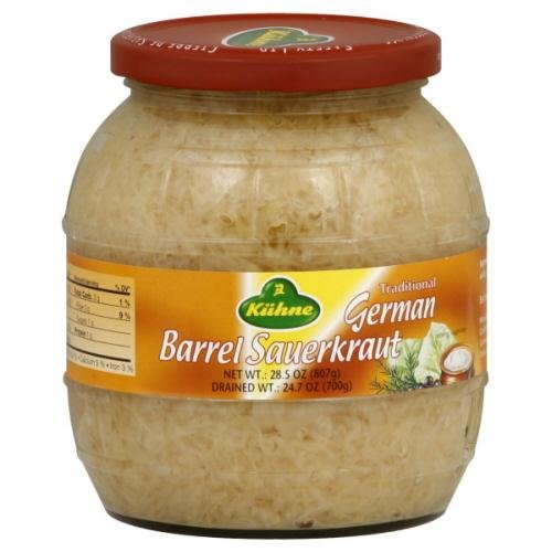 Gundelsheim Barrel Sauerkraut, 28.5-Ounce Glass (Pack of 6)