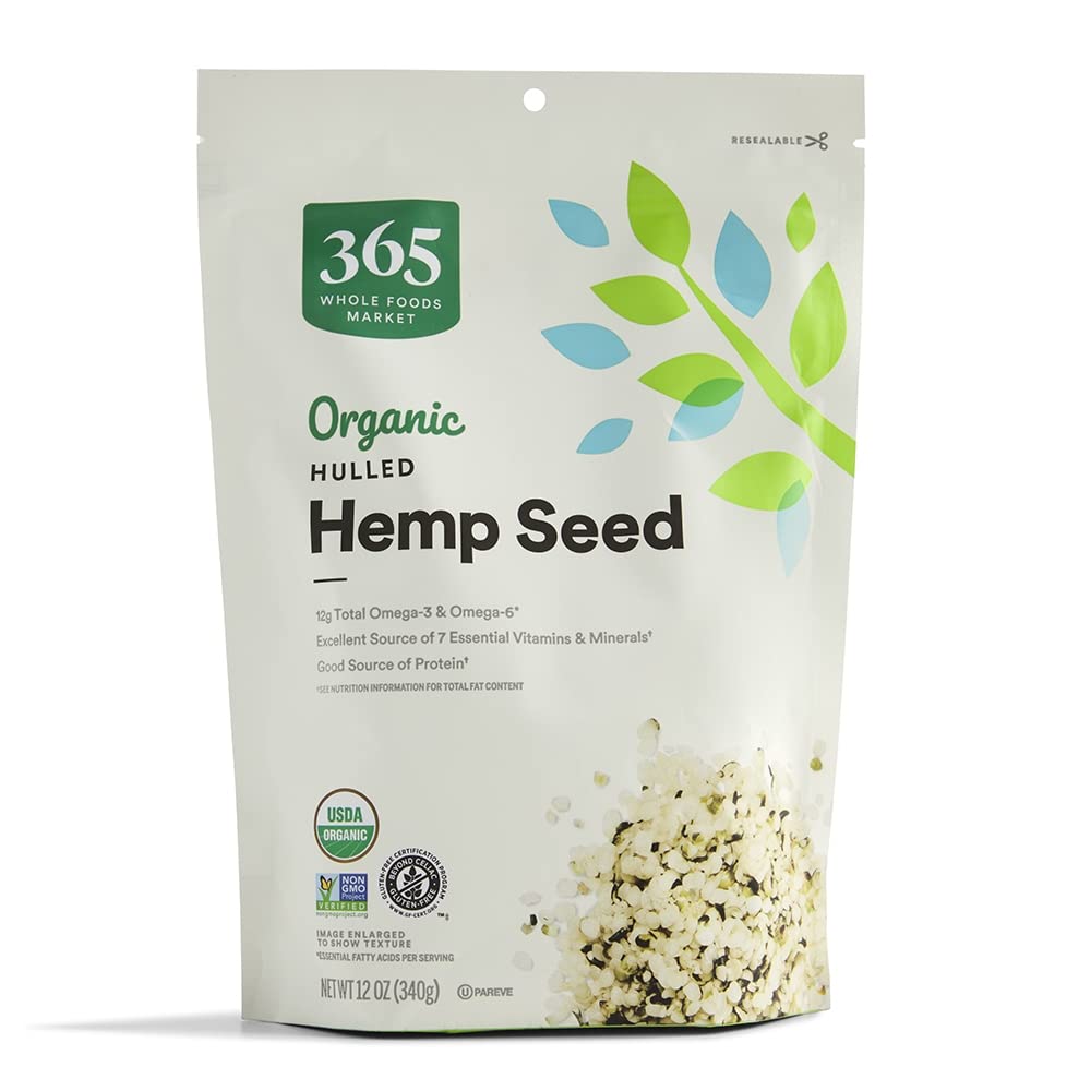 365 by Whole Foods Market, Organic Hulled Hemp Seed, 12 Ounce