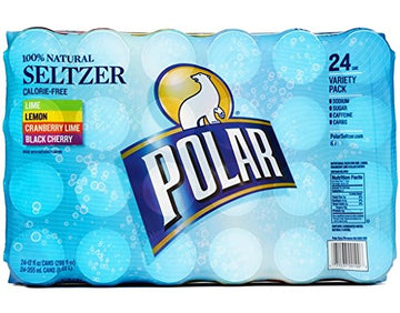 Polar 100% Natural Seltzer - 24 x 12 oz - Variety Pack