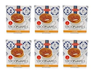 Daelmans Caramel Stroopwafels - Stroopwafel Caramel, Stroop Waffle Cookes, Authentic Dutch Snack - 10.94 oz Box of 8 Stroopwafel