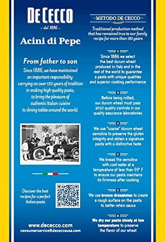 De Cecco Pasta Acini Di Pepe Pasta, 16 Ounces (Pack of 2)