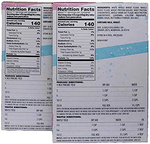 Trader Joe'S Buttermilk Protein Pancake Mix 16 Oz (Pack Of 4)