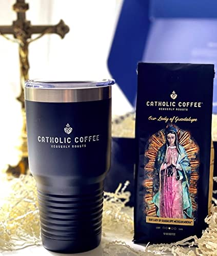 Our Lady Of Guadalupe Mexican Spiced Chocolate Flavor Coffee (Ground) 12Oz - Small-Batch Craft Coffee, Gift For Catholic Faithful & Coffee Lovers