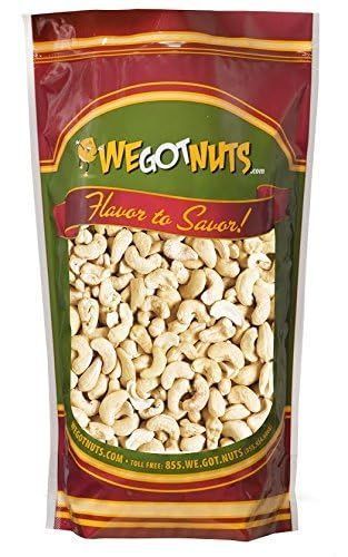Raw Whole Unsalted Cashews - 5 Lbs.- Premium Quality Kosher Raw Cashews By We Got Nuts - Oil-Free Natural, Healthy & Diet-Friend