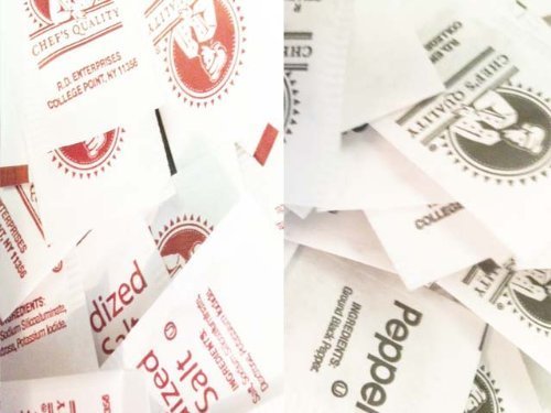 2,000 Chef'S Quality Salt And Pepper Packets: 1000 .75 Gram Packets Salt, 1000 .1 Gram Packets Pepper: More Per Packet Than Gene
