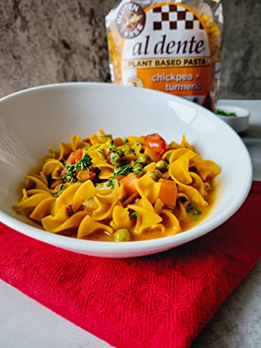 Al Dente Plant Based Pasta Chickpea + Turmeric, 8 Ounce (Pack Of 6)