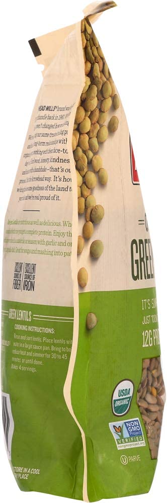 Arrowhead Mills Organic Green Lentils, 16-Ounce Bags (Pack Of 6)