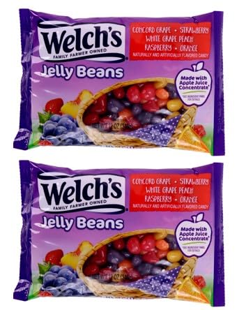 Welch'S Fruit Flavor Jelly Beans, 2 Pack Candy Snacks & Sweets, By Frankford Candy