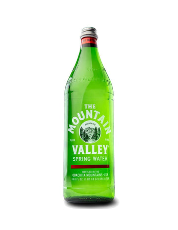 The Mountain Valley 1 Liter Spring Water In Glass Bottle 1 Liter (Pack Of 12)