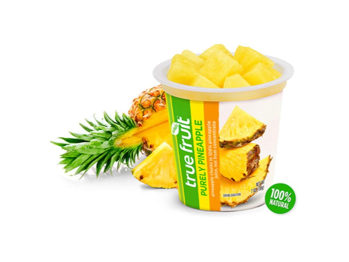 True Fruit, Cup Purely Pineapple, 7 Ounce