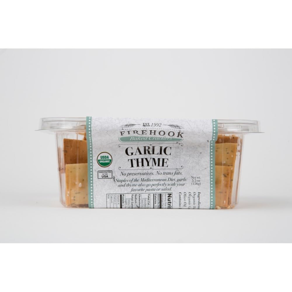 Firehook, Garlic Thyme Mediterranean Crackers (4 Pack)