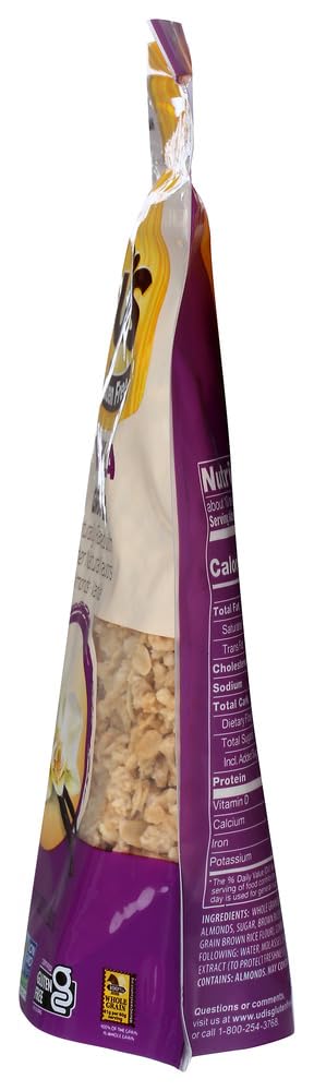 Udis Gluten Free Granola, Vanilla, 12-Ounce Pouches (Pack of 3)