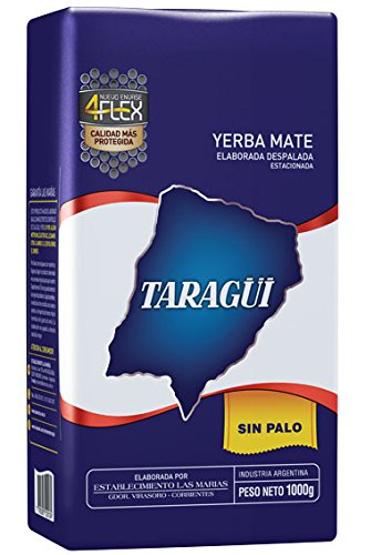 Taragui Yerba Mate Loose Leaf 1000-Gram Packages (Pack of 10)