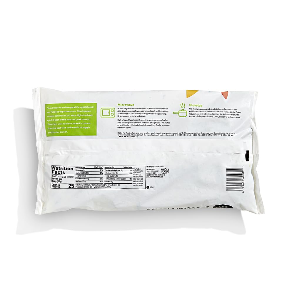 365 Everyday Value, Broccoli Florets, 16 oz, (Frozen)