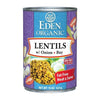 Eden Organic Lentils With Onion And Bay Leaf, 15-Ounce Cans (Pack Of 12) (Value