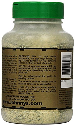 Johnny'S Garlic Spread And Seasoning, 18 Ounce