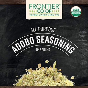 Frontier Co-Op Adobo Seasoning, Certified Organic, Kosher, Non-Irradiated | 1 Lb. Bulk Bag