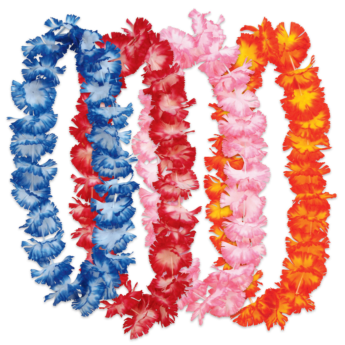 Hawaiian Floral Leis, (Pack of 6)