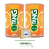 Global Basics Tang Orange Flavored Powdered Drink Mix | Pack of 2 | 72 oz Per Canister - 144 oz TOTAL | Includes A Global Basics