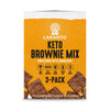 Lakanto Sugar Free Brownie Mix - Sweetened With Monk Fruit Sweetener, Keto Diet Friendly, Delicious Dutched Cocoa, High In Fiber, 3G Net Carbs, Gluten Free, Easy To Make Dessert (Pack Of 3)